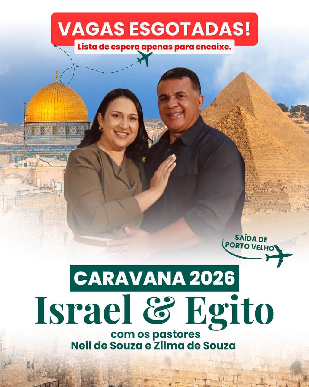Paisagem de Egito e Israel, destino desta oferta com saída de Porto Velho